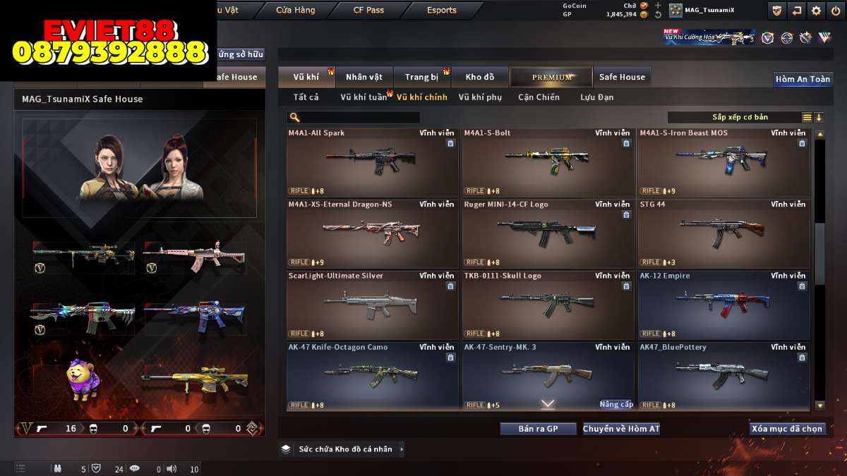 shop acc cf uy tin gia re